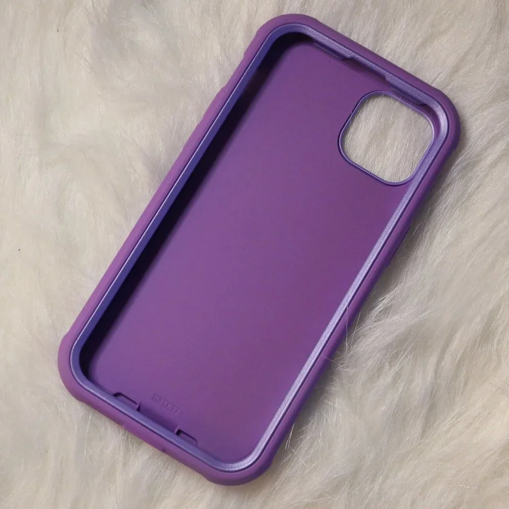 Purple iPhone 14 Max Shockproof Multi-Layer Protection Case